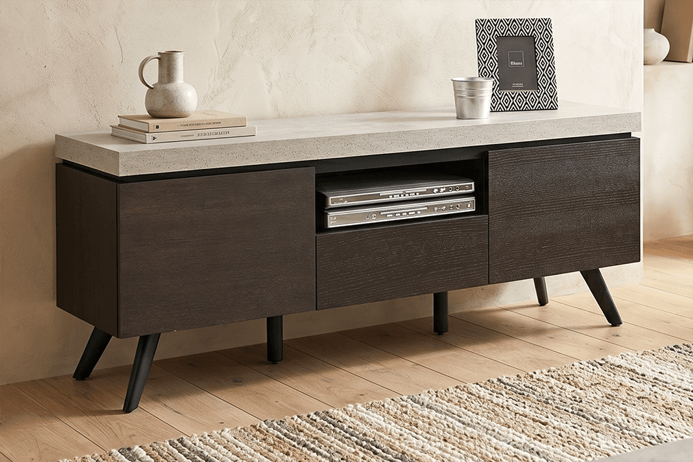 Manhattan MDF/Metal TV/DVD Unit