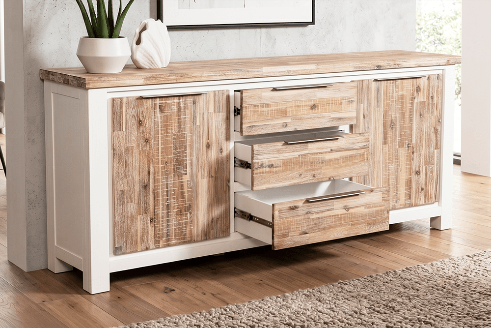 Bermuda Acacia 2 Door 3 Drawer Buffet