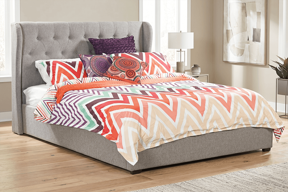 Elise Miss Fabric Queen Storage Lift-Up Bed