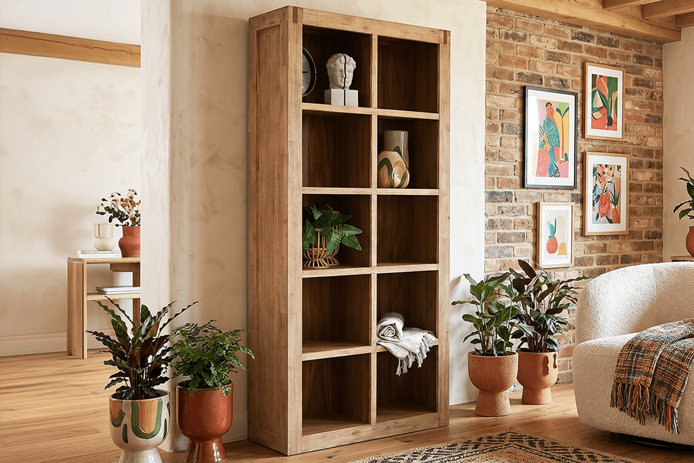 Coral Bay Acacia 5 Shelves Bookcase