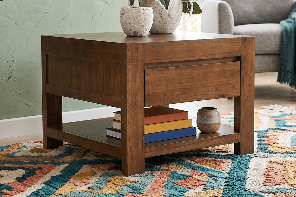 Barossa Mindi Square Lamp Table