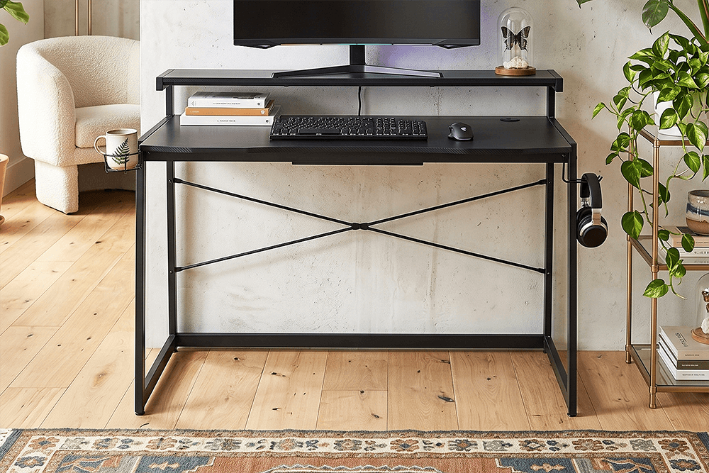 Aspire Melamine/Powdercoated Gaming Desk
