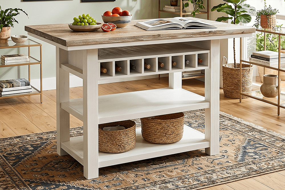 Bermuda Acacia Rectangle Bar Table