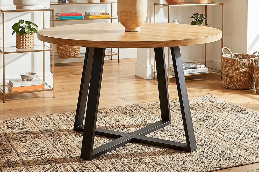 Oregon MDF/Melamine Round 1200 Dining Table