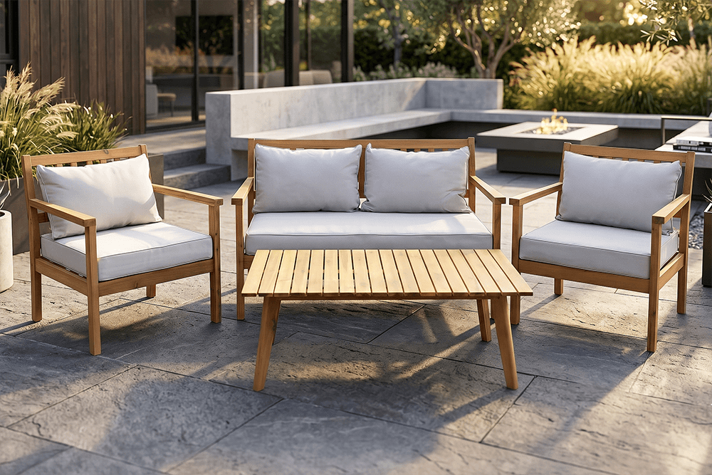 Oakley Acacia 4 Piece Double Package Lounge