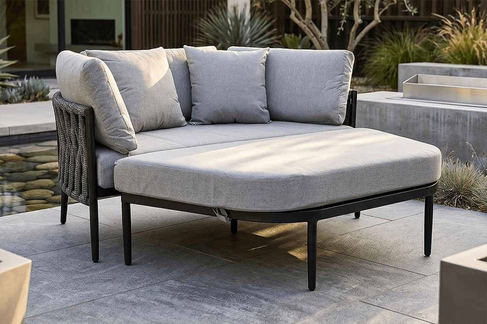 Deville Steel/Rope 2 Piece Day Bed