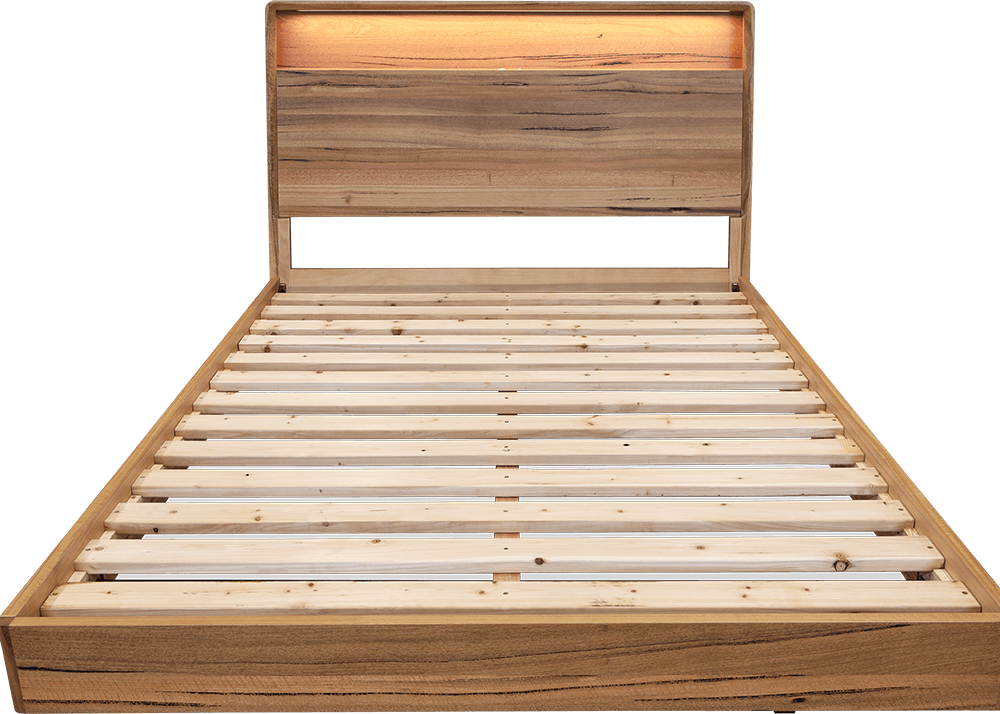 Eagle Bay King Bed With LED Bookshelf