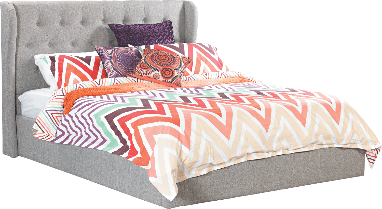 Elise Miss Fabric Queen Storage Lift-Up Bed