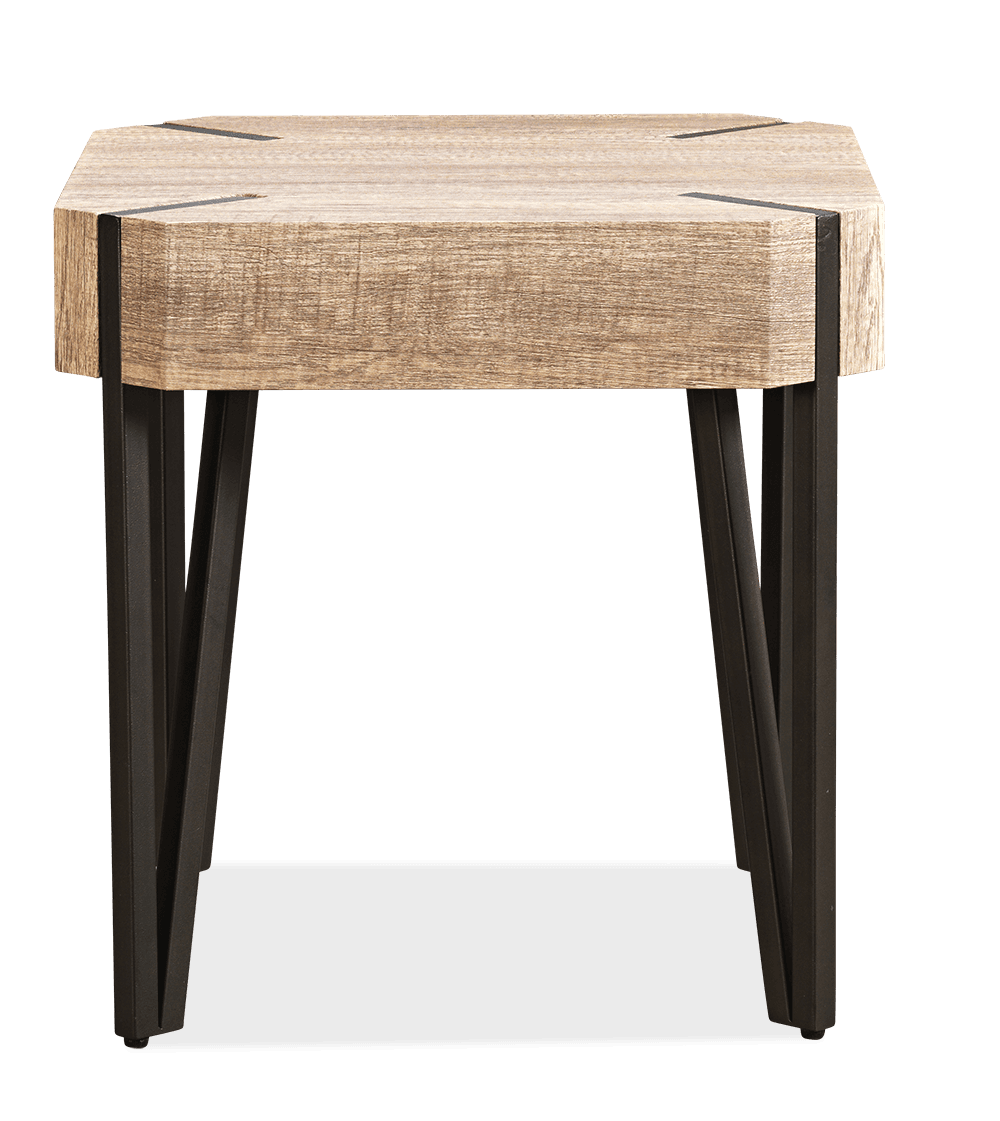Longreach MDF/Metal Square Lamp Table