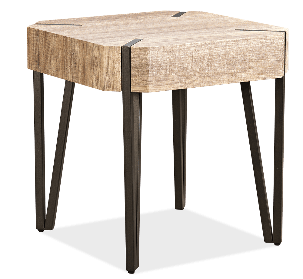 Longreach MDF/Metal Square Lamp Table