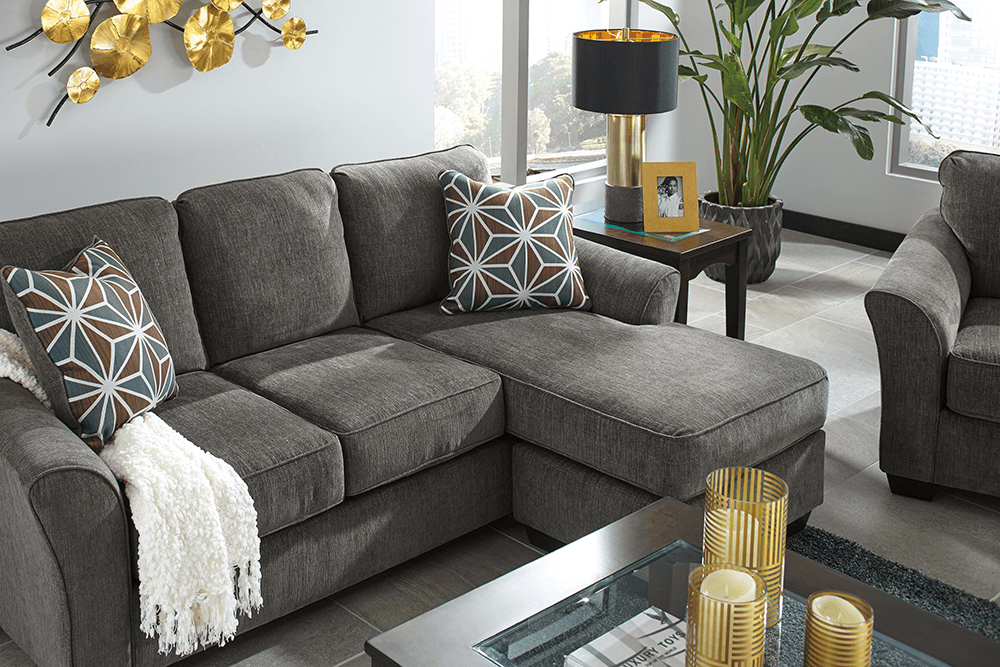 Brise Chenille 3 Seater Sofa With Chaise