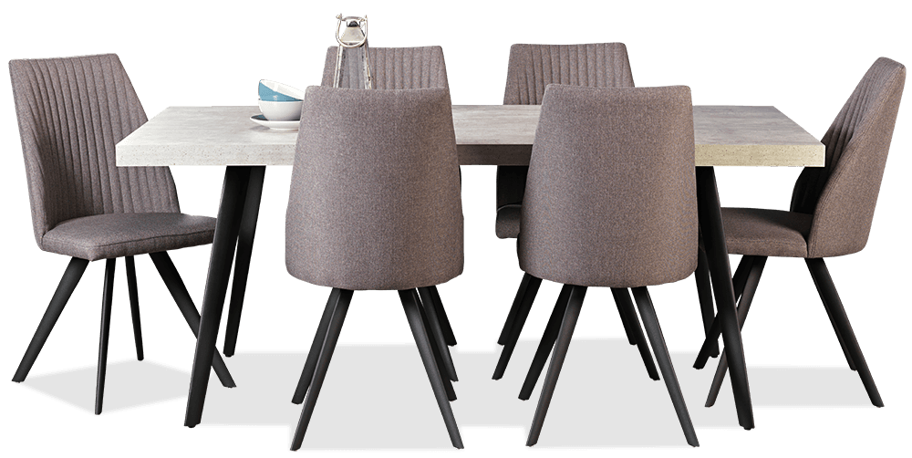 Manhattan 7 Piece Rectangle Dining Suite