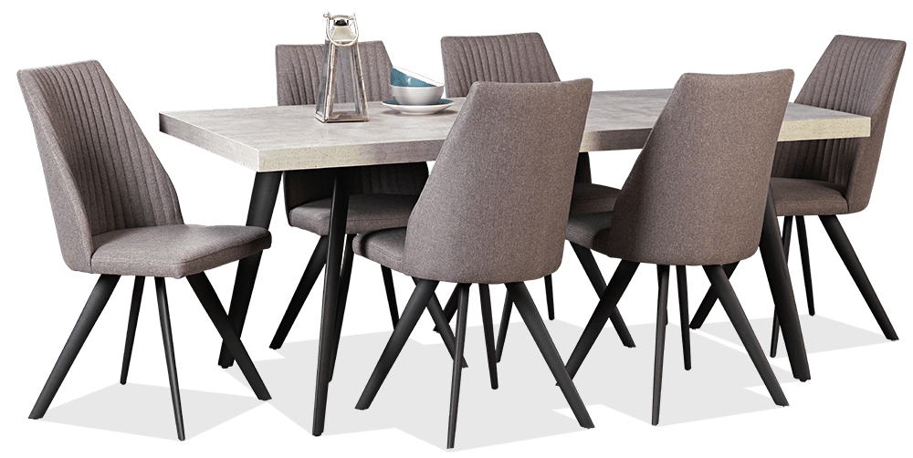 Manhattan 7 Piece Rectangle Dining Suite