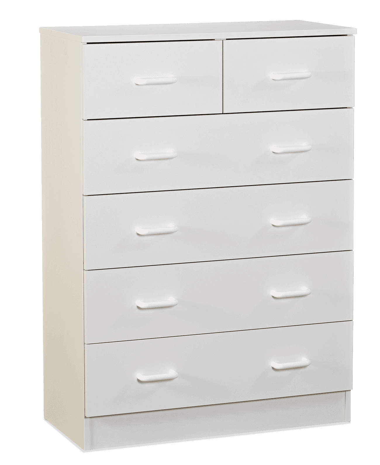 Melamine Melamine 80cm 5 Drawer Split Chest
