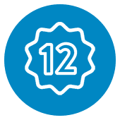 12 Month Warranty icon