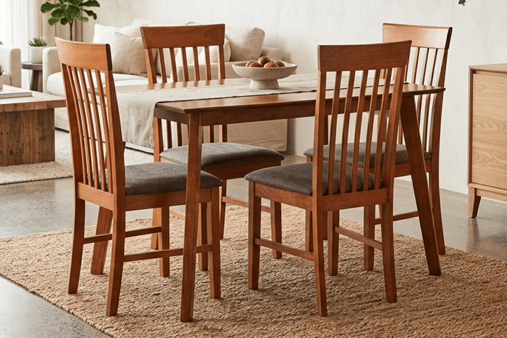 Onslow Hardwood 5 Piece Dining Suite