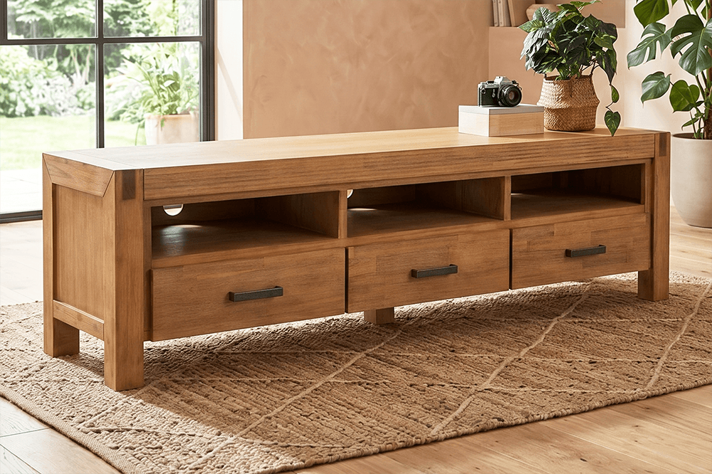 Coral Bay Acacia 3 Drawer TV/DVD Unit