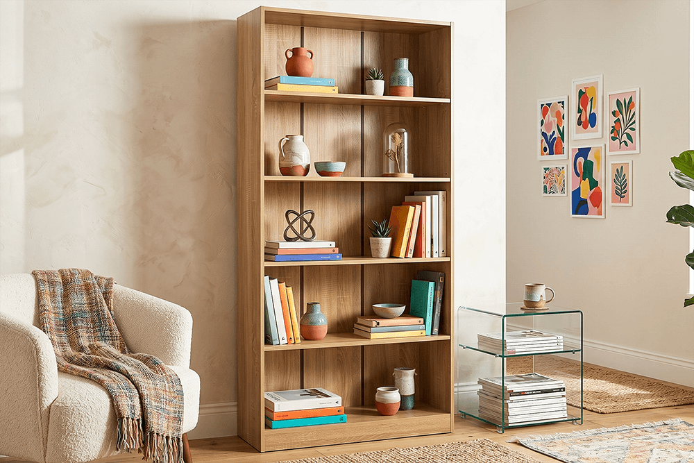 Alfie Melamine Large Bookcase