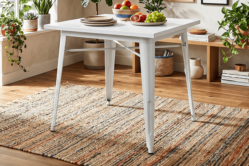 Aston Metal Square 800 x 800 Dining Table