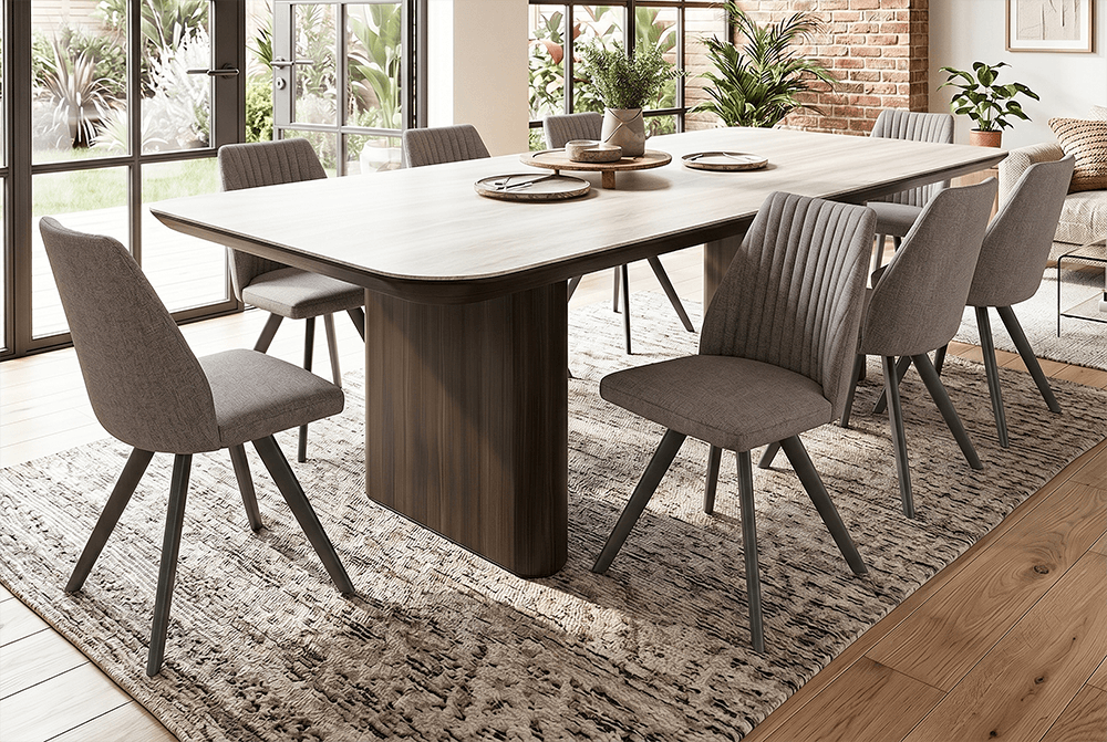 Peninsula 9 Piece 2400 Dining Suite With Manhattan Chairs