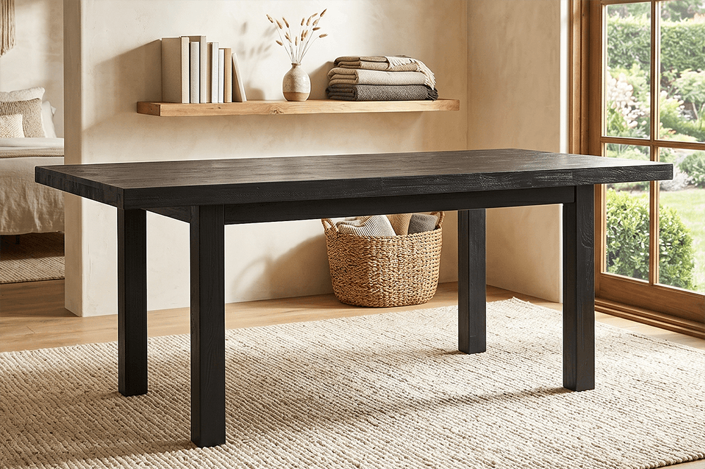 Dante Acacia Rectangle 2000 4 Leg Dining Table