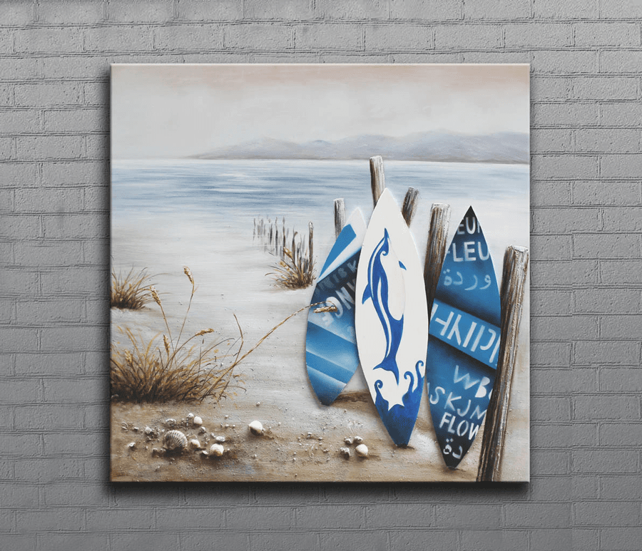 Canvas Design 68 80cm x 80cm Oil Painting